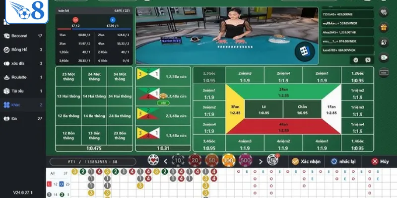 Mẹo đánh Fantan flat betting on fan 1